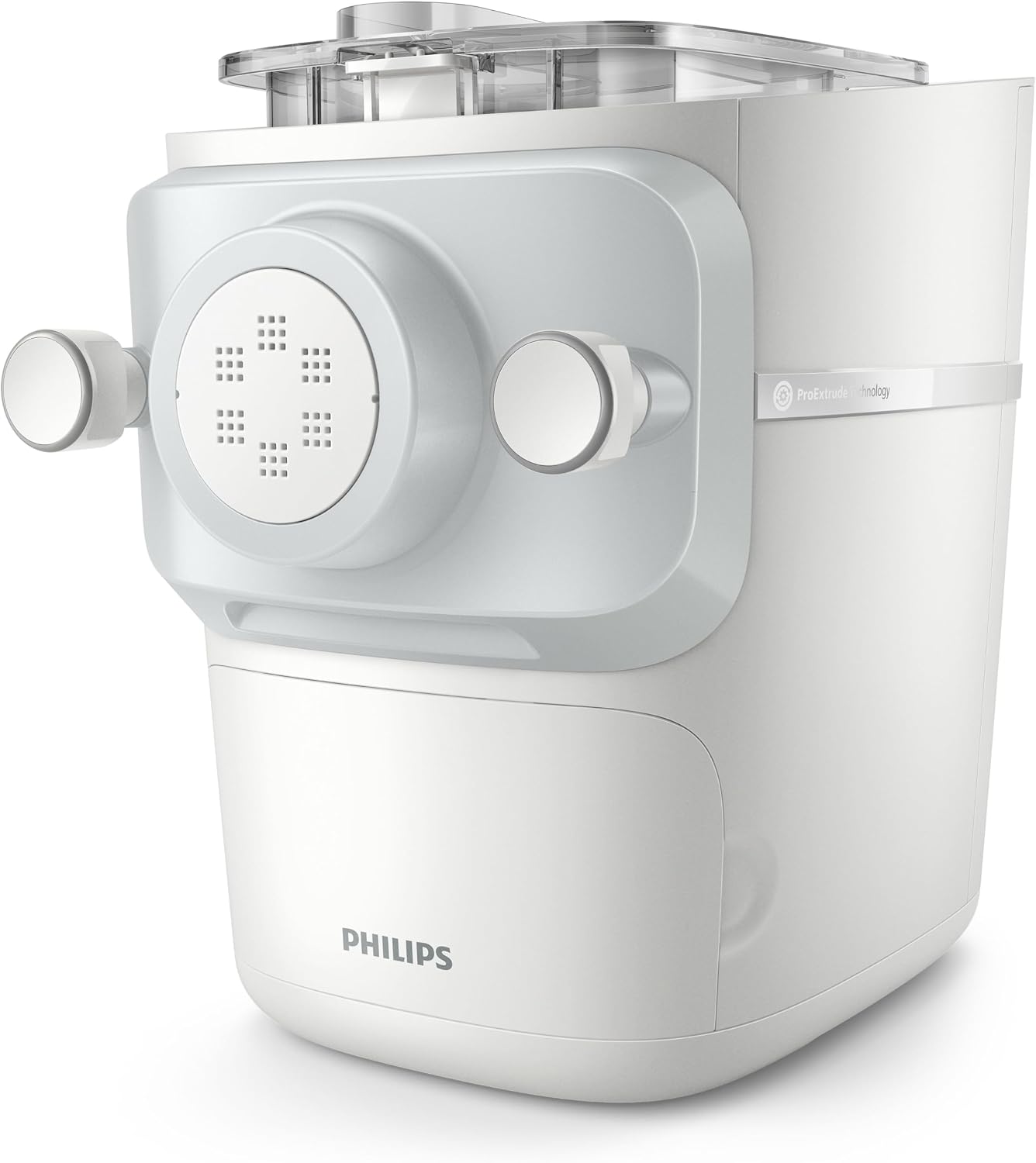 Philips 7000 Series Pasta Maker, ProExtrude Technology 150W, 8 discs, Perfect Mixing Technology, Prepare up to 8 Portions, HomeID App, White, (HR2660/03)