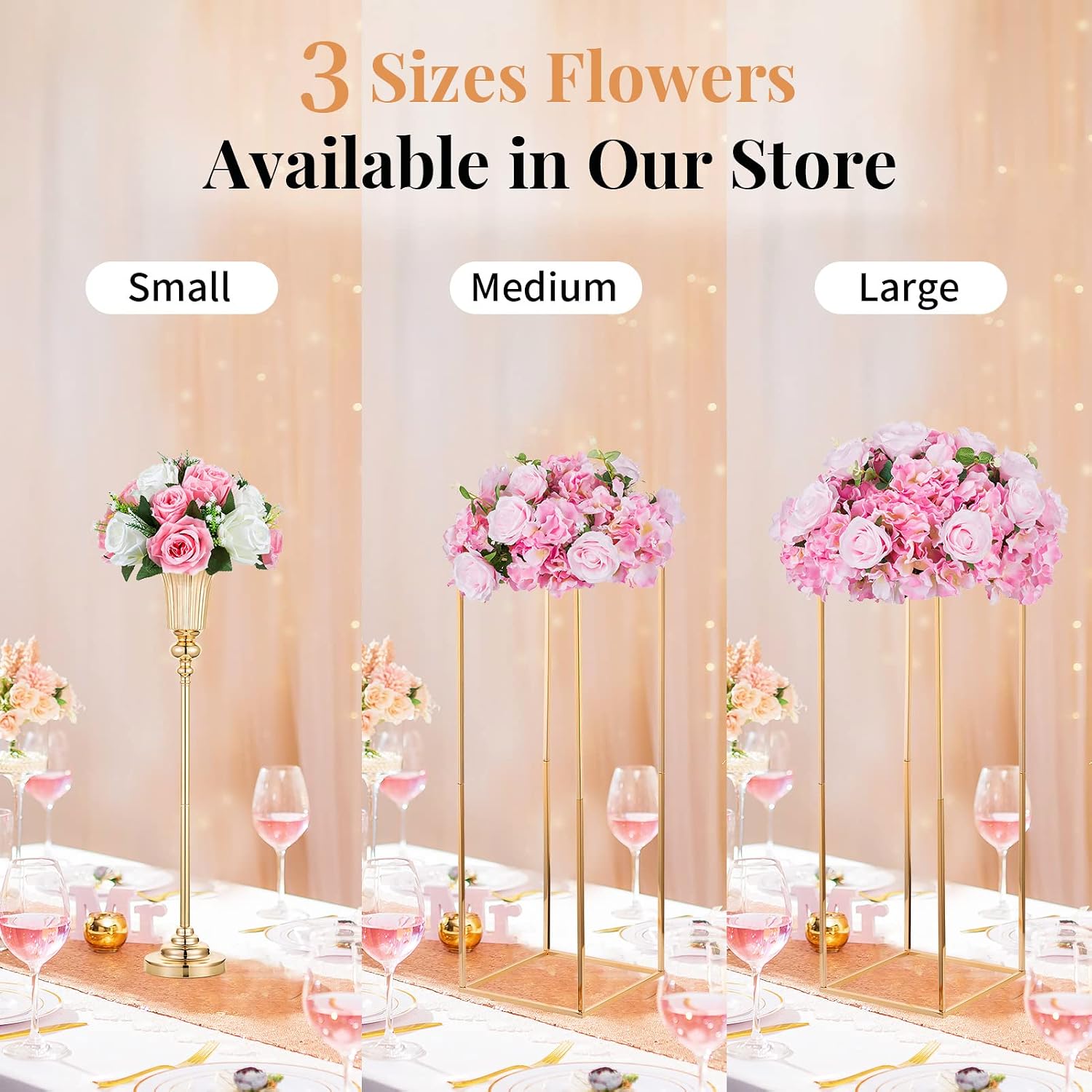 NUPTIO Flower Balls for Wedding Centerpieces - 10 Pcs 15.7 inch Diameter Fake Flower Ball Arrangement Bouquet Party Centerpieces for Tables - Pink Rose Bouquet Centerpiece Flowers for Wedding Table