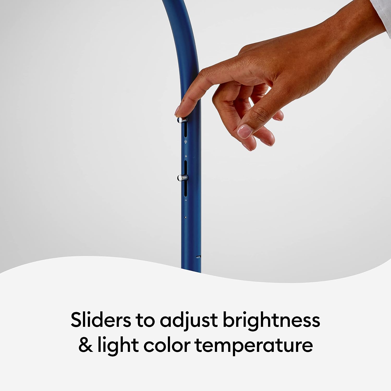 Cricut Bright Adjustable LED Desk Lamp with Swing Arm for Crafts, Bedroom, Home Office - Indigo