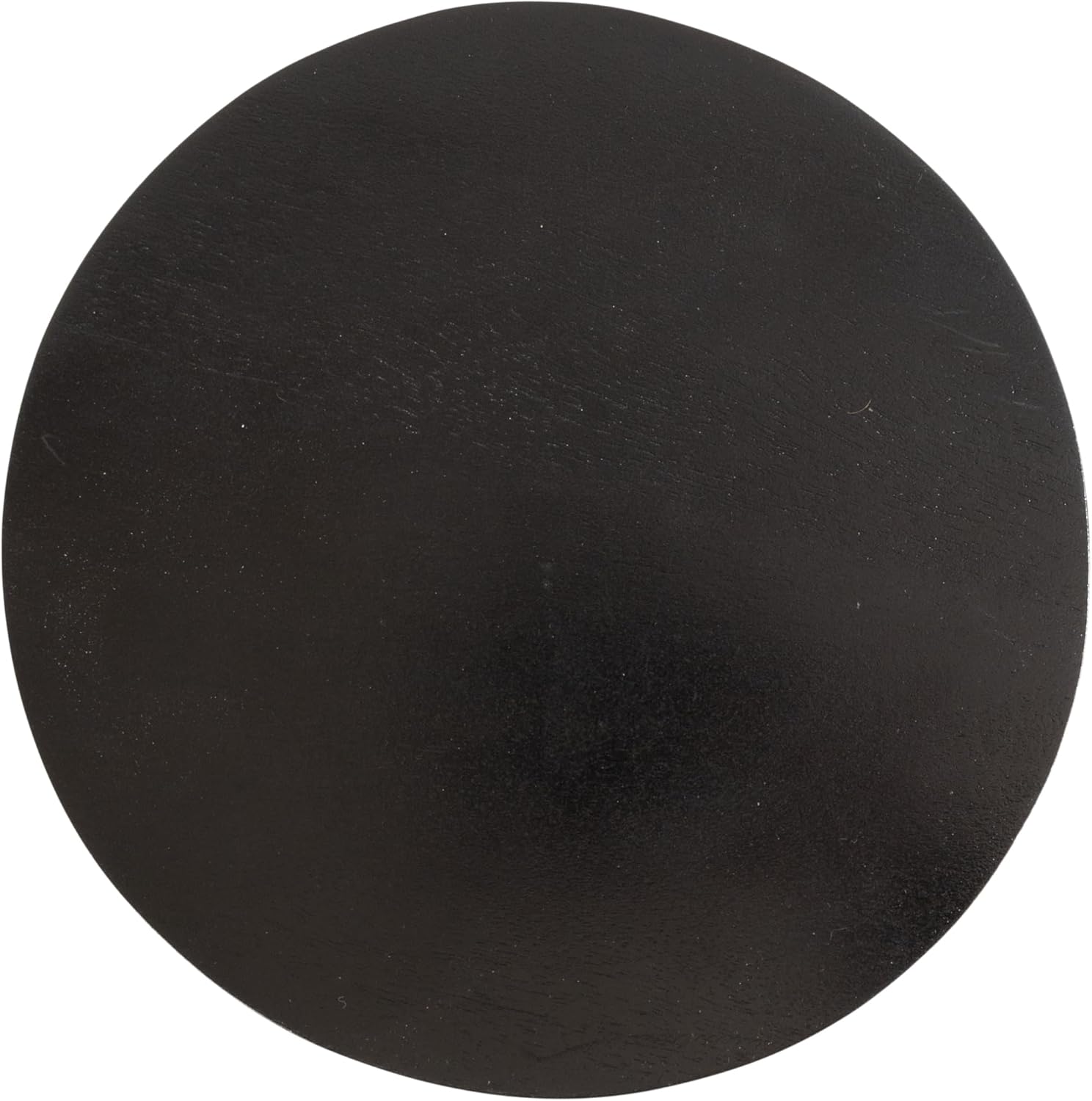 Kate and Laurel Dahl Modern Wooden Round Drink Table; 8 x 23; Black; Transitional Circle Wood Accent Pedestal Table for Living Room Plant Stand or Small Bedroom Nightstand