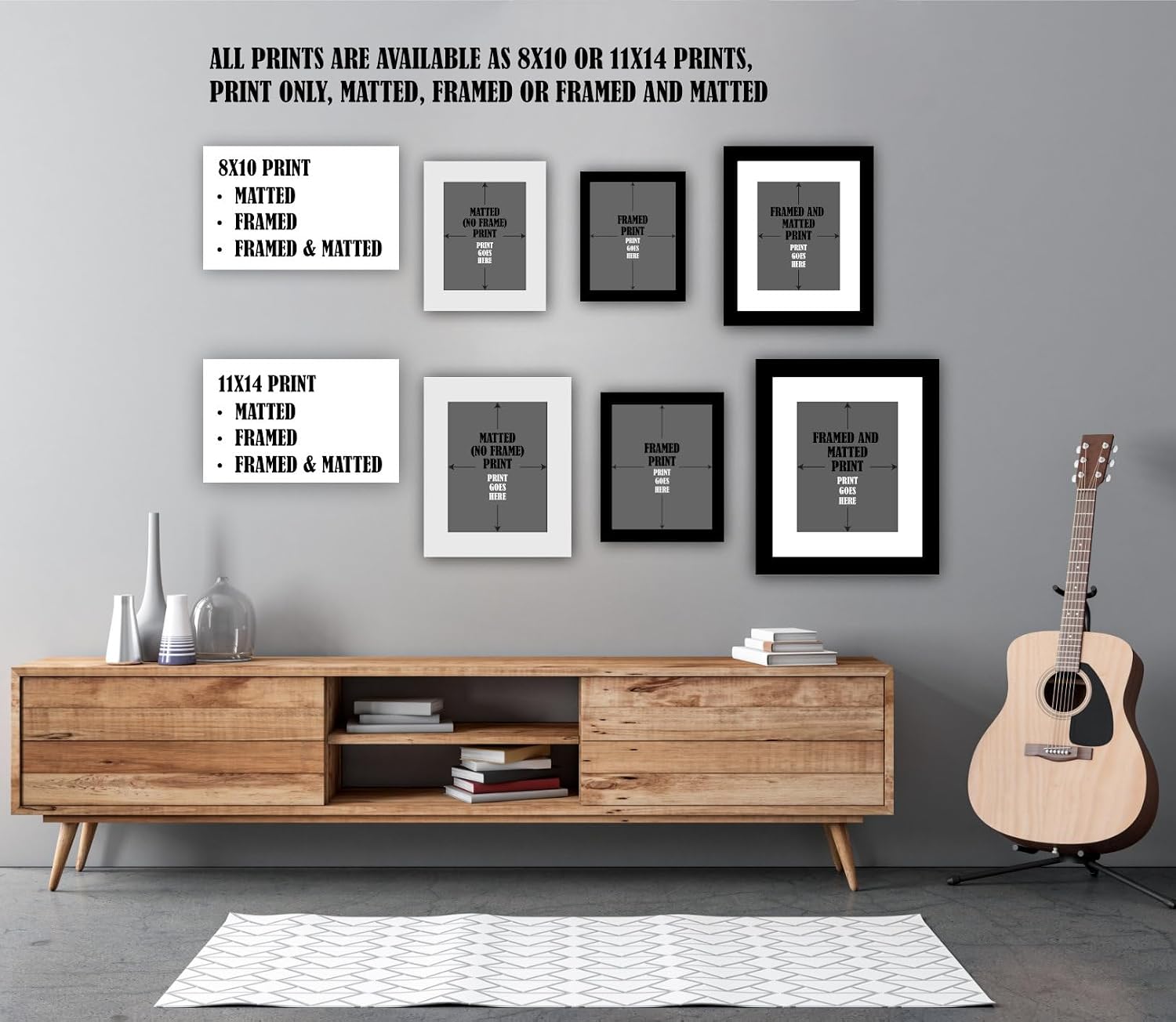 A Long December Song - Lyric Inspired Wall Art Print Home Decor - Retro Music Artwork Memorabilia Gift for Rock Music Enthusiasts (14'L x 11'W, Print with Frame)