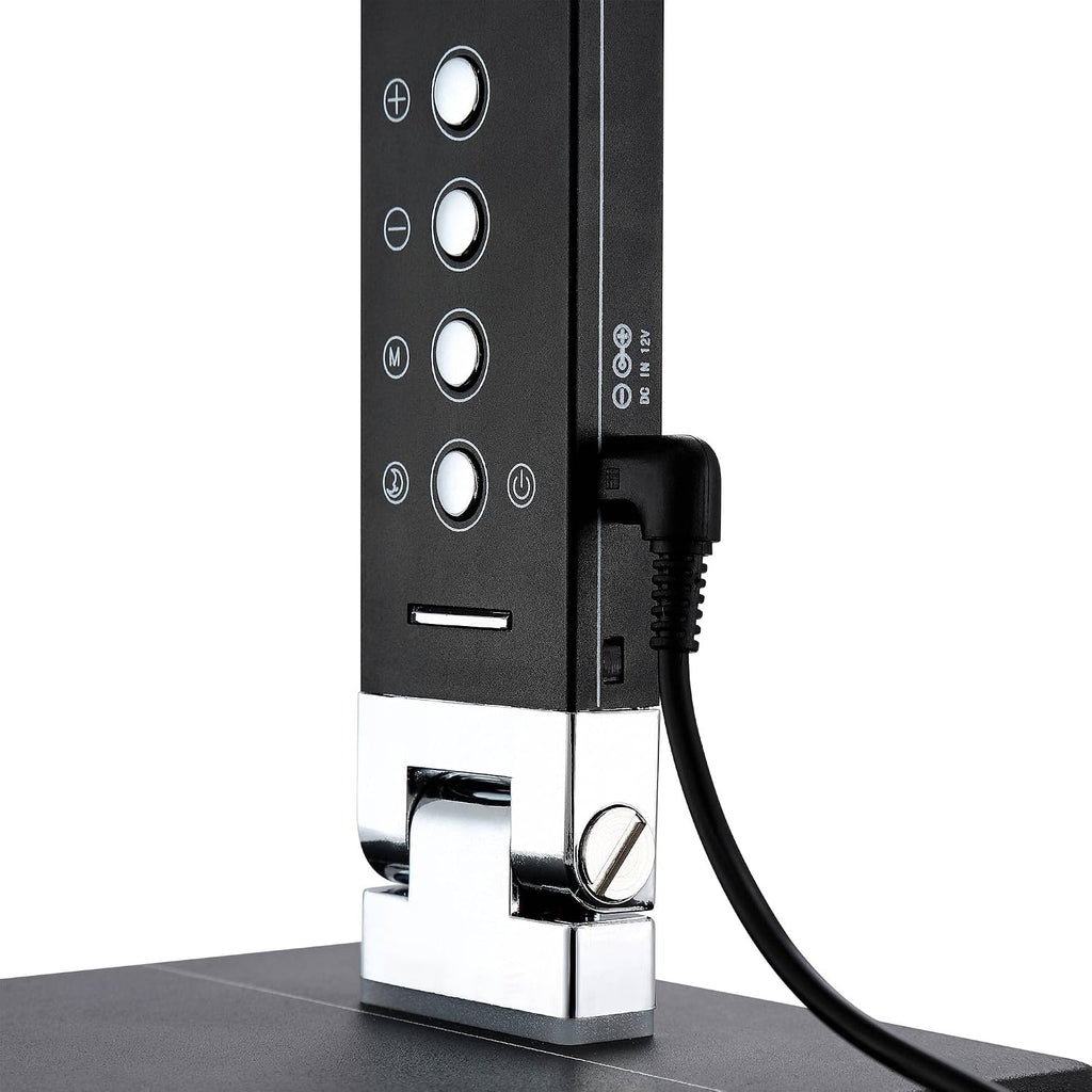 360 Lighting Jett Modern Desk Table Lamp 16 1/2' High with USB Charging Port and Nightlight LED Black Aluminum Touch On Off Dimmer for Bedroom House Bedside Nightstand Home Office Reading