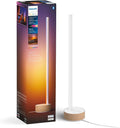 Philips Hue Signe Smart Table Lamp, Oak - White Color Ambiance LED Color-Changing Light - 1 Pack - Control with Hue App - Compatible with Alexa, Google Assistant, and Apple Homekit
