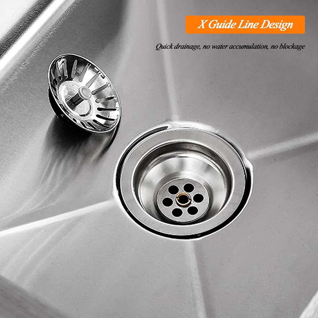 Commercial Kitchen Sink Stainless Steel Single Bowl Sink, Freestanding Hand Wash Sink for Garage Restaurant Kitchen Outdoor