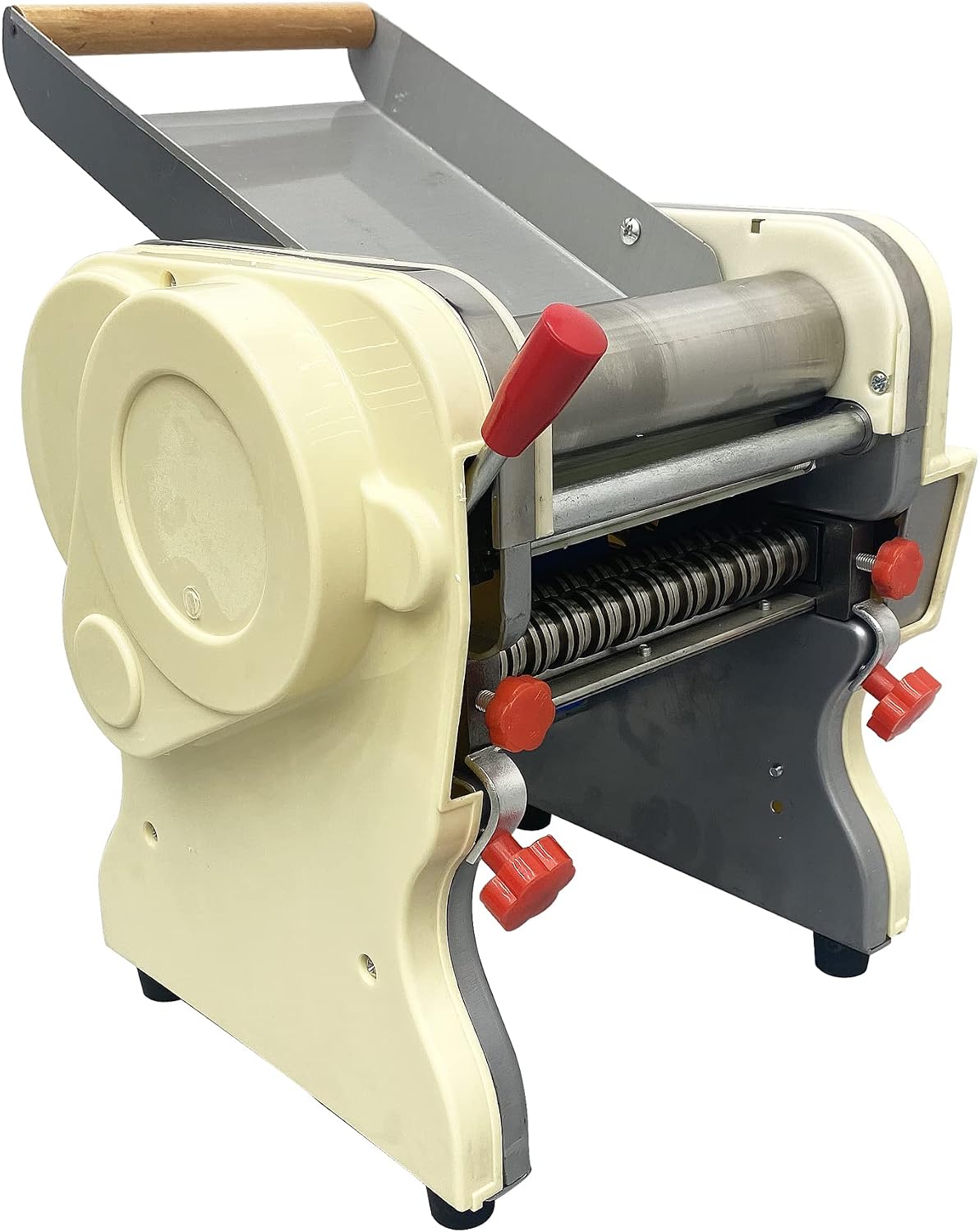 Techtongda Stainless Steel Electric Pasta Press Maker Noodle Machine Home Commercial 110v (3mm and 9mm wide knife #020344)