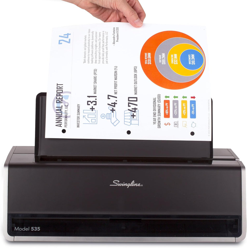 Swingline Electric Hole Puncher 3 Hole, 28 Sheet Capacity Three Hole Punch 3 Ring, Jam Resistant, Touch Screen, Platinum (74535)