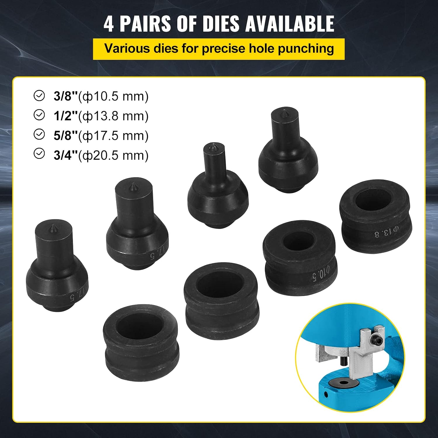 Happybuy CH-70 Hydraulic Hole Punching Tool 35T Hole Digger Force Puncher Smooth Hole Puncher for Iron Plate Copper Bar Aluminum Stainless Steel