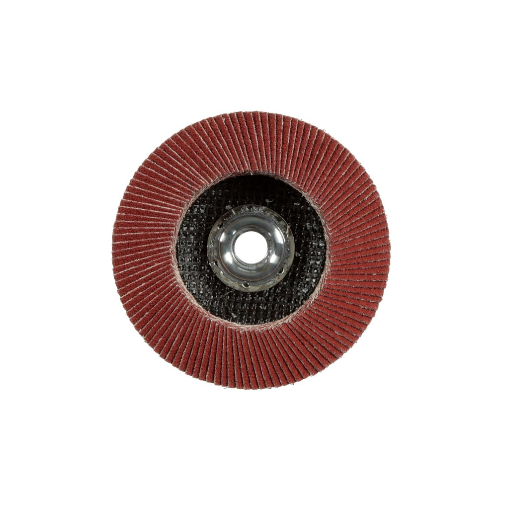 3M Cubitron II Flap Disc 967A, 80+, T27 Quick Change, 4-1/2 in x 5/8'-11, Giant, Pack of 10, Medium Pressure Applications, Light Deburring, Scale Removal, Oxide Removal, Surface Prep