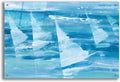 Epic Art 'Summer Sail 3 Blue' by Albena Hristova Acrylic Glass Wall Art, 36' x 24'