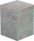 JONATHAN Y END2000F Callista 18' Modern Bohemian Ceramic Tiled Rectangle End Table, Side Table, Accent Table for Living Room, Bedroom, Sage Gray/Pink