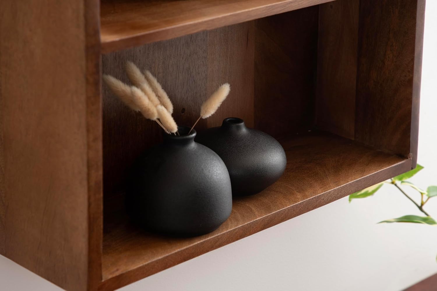 Kate and Laurel Arcott Modern Arched Wall Shelf, 18 x 26, Walnut Brown, Transitional Arch Wall Shelves for Over-the-Toilet Storage or Entryway Storage Shelf