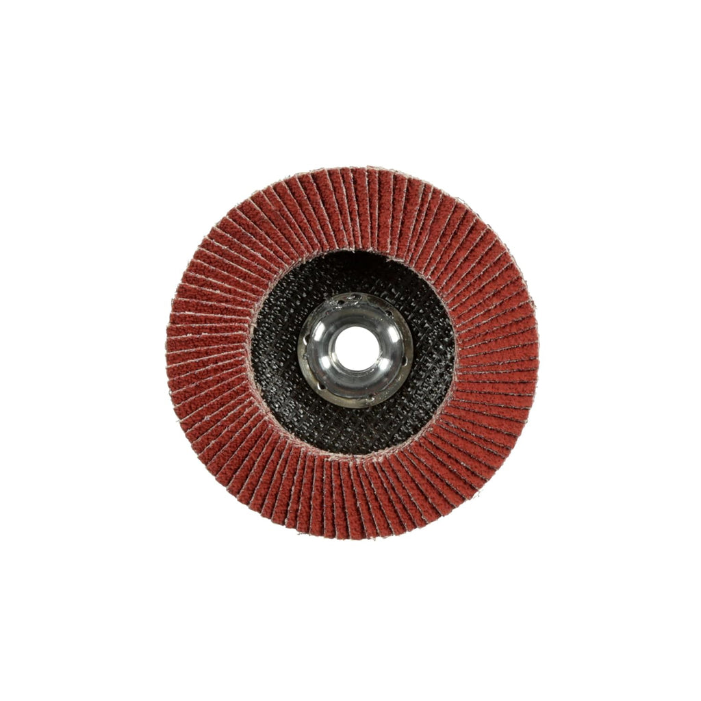3M Cubitron II Flap Disc 967A, 40+, T27 Quick Change, 4-1/2 in x 5/8'-11, Giant, Pack of 10, Medium Pressure Applications, Light Deburring, Scale Removal, Oxide Removal, Surface Prep