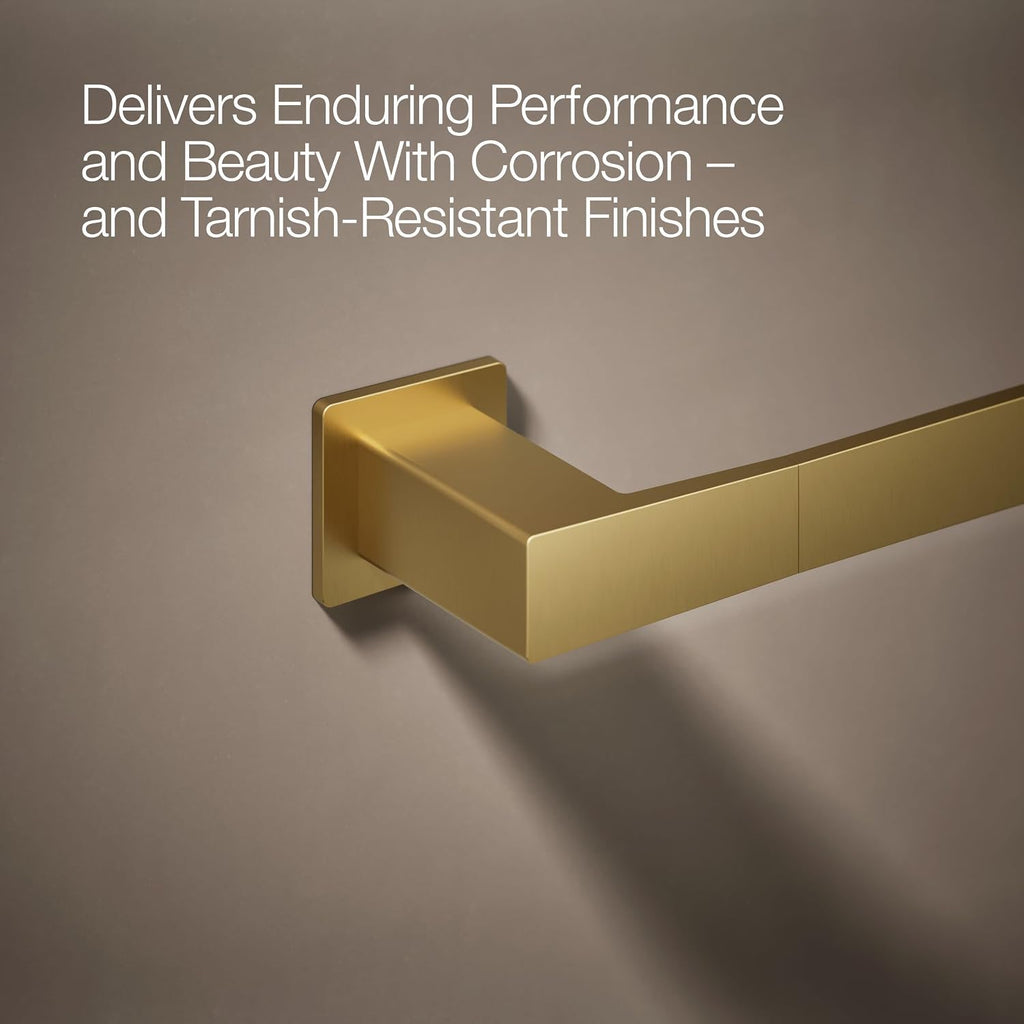Kohler 26633-2MB Honesty® 18' Towel bar, Vibrant Brushed Moderne Brass