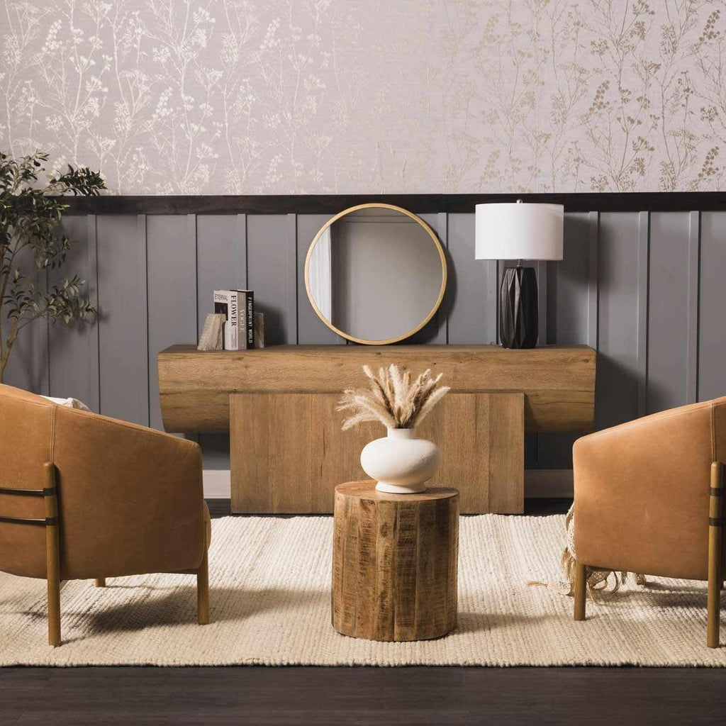 BoutiqueRugs Beige Striped Transitional 8ft Square Area Rug Wool Hand Woven Flatweave Textured Bohemian Clarke Living Room Bedroom Dining Room Home Office Apartment Stain Resistant Non-Shedding