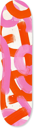Trendy Pop Acrylic Wall Art Die-Cut Easy-to-Hang, 1 Panel 8' x 32', Crossing Paths I Skateboard