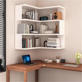 3 Tier Floating Corner Shelf Wall Mounted Display Stand Bookshelf Storage Rack for Living Rooms Offices,Living Room