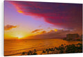 CafePress Canvas Wall Art Beach Glowing Cloud Oahu Ready to Hang for Living Room, Bedroom or Office