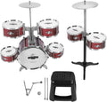 TOPINCN Kids Drum Set for Toddlers, Simulation Jazz Drum Set Musical Instrument Toy for Parent Children Interaction, Plastic Rock Jazz Drum Percussion Beginner Kit for Girls Boys
