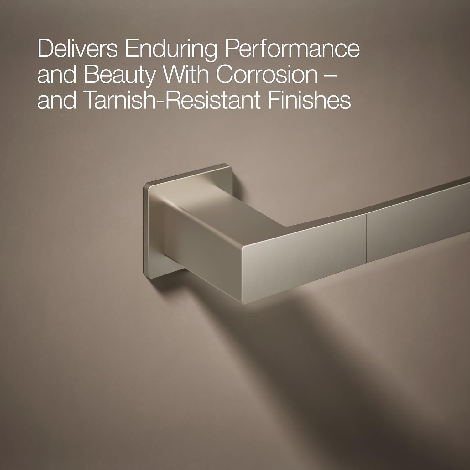 Kohler 26633-BN Honesty® 18' Towel bar, Vibrant Brushed Nickel