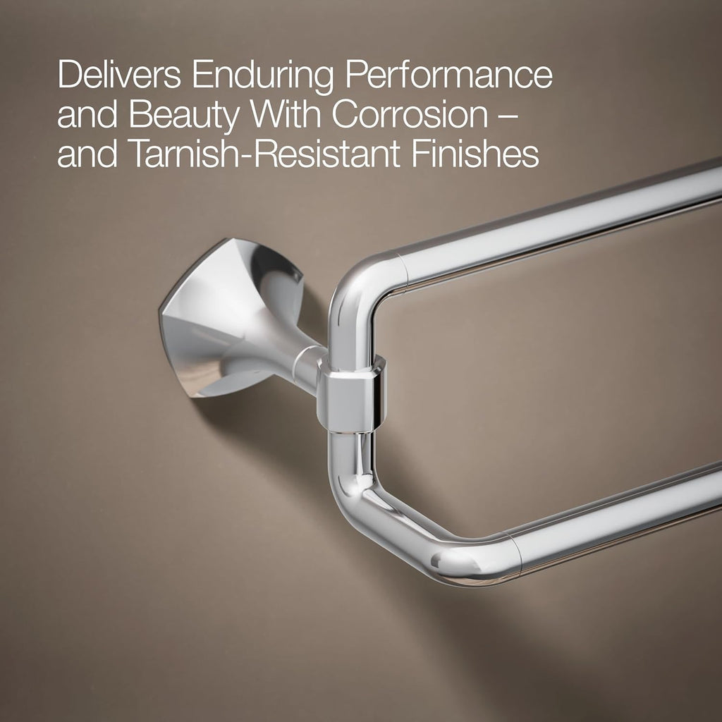 Kohler 27062-CP Occasion® 24' Double Towel bar, Polished Chrome