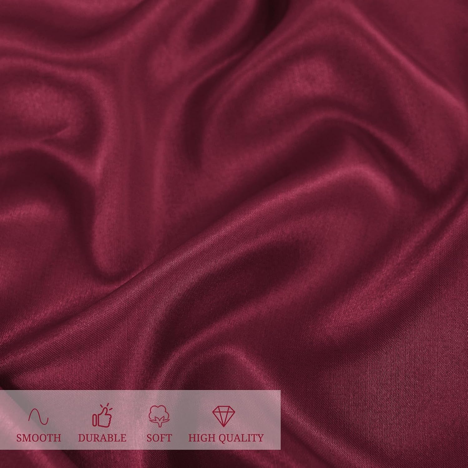 12 Pack 120 Inch Round Tablecloth, Burgundy Satin Fabric Table Cloth for Round Tables, Wrinkle Resistant Washable TableCover Bright Silk Table Clothes for Wedding Party Dining Tables Banquet