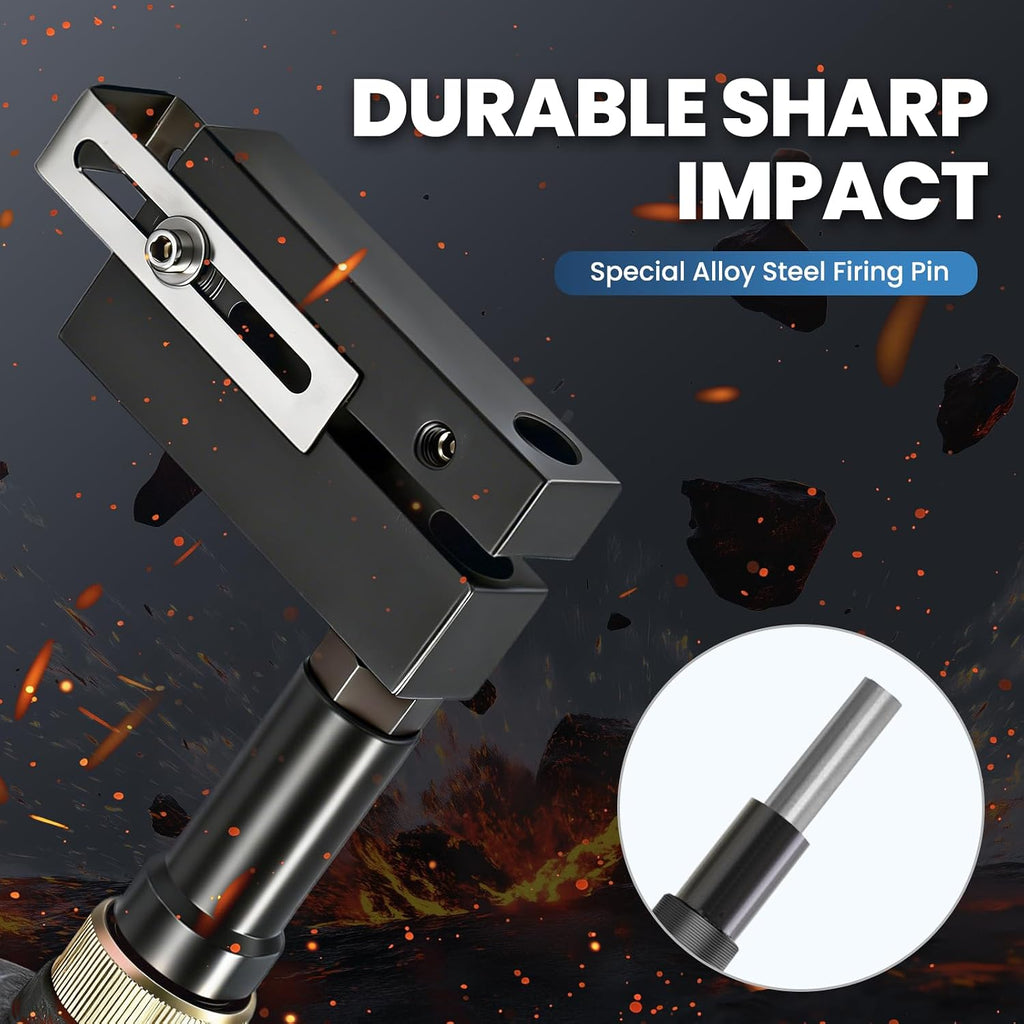 NEWTRY 8mm Pneumatic Hole Puncher Air Metal Hole Punch Tool Industrial Punching Gun Heavy Duty Metal Hole Flange Opener for Doors & Windows, Factory, Office and Home
