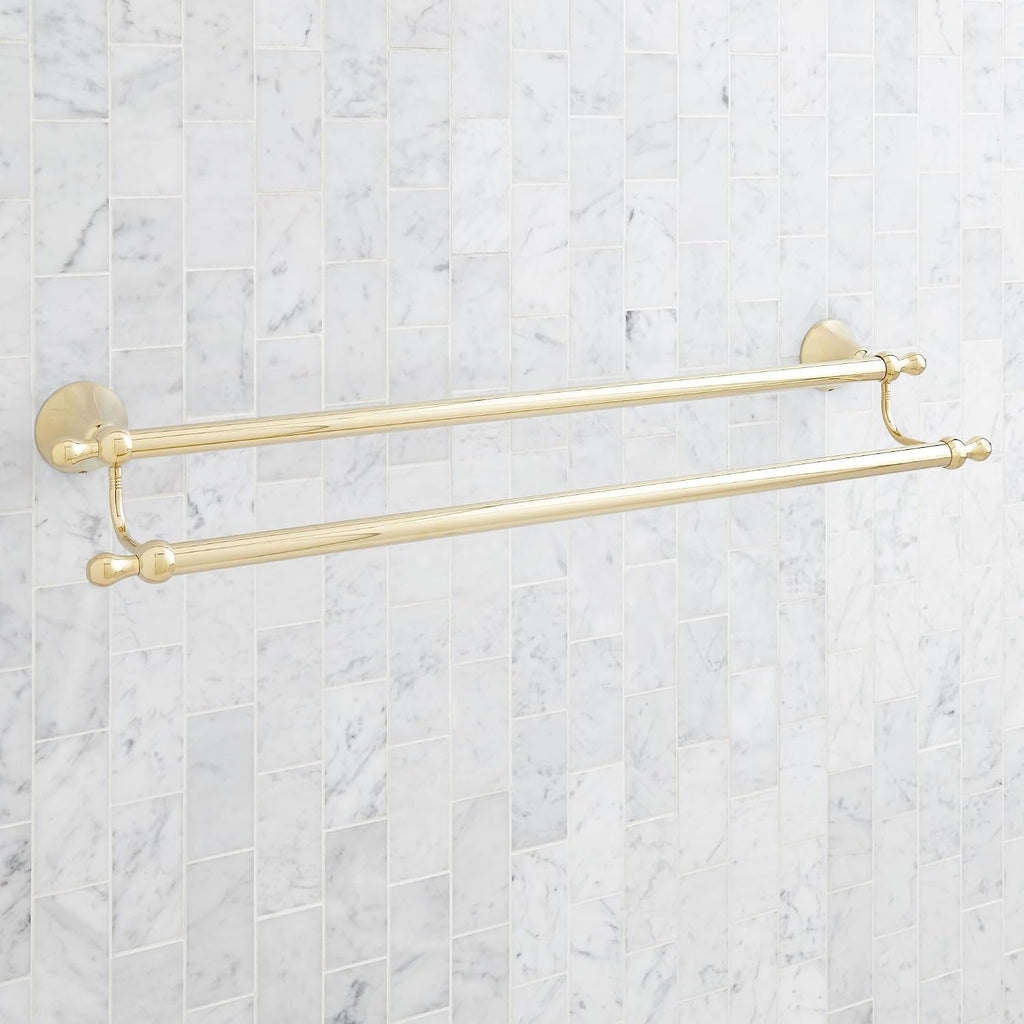 Signature Hardware 955107 Traditional 26-3/4' Towel Bar - Gunmetal