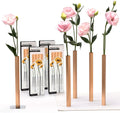 PELEG DESIGN Magnetic Bud Vase Set (Gold) - Unique Home Decor Gift & Modern Table Centerpiece - 20 Aluminum Single Stem Vases - 9.4' Tall Gravity Defying Decor