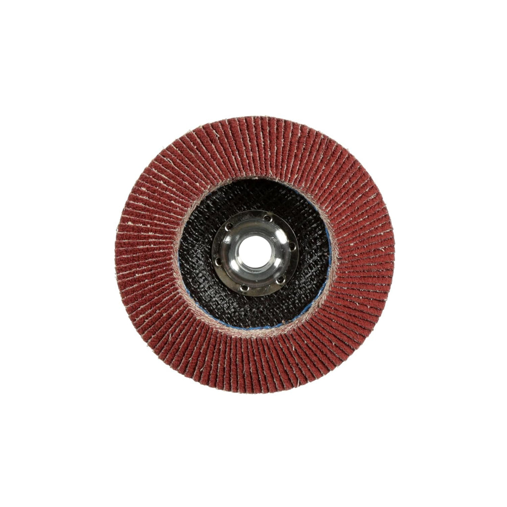 3M Cubitron II Flap Disc 967A, 60+, T29 Quick Change, 4-1/2 in x 5/8'-11, Giant, Pack of 10, Medium Pressure Applications, Light Deburring, Scale Removal, Oxide Removal, Surface Prep