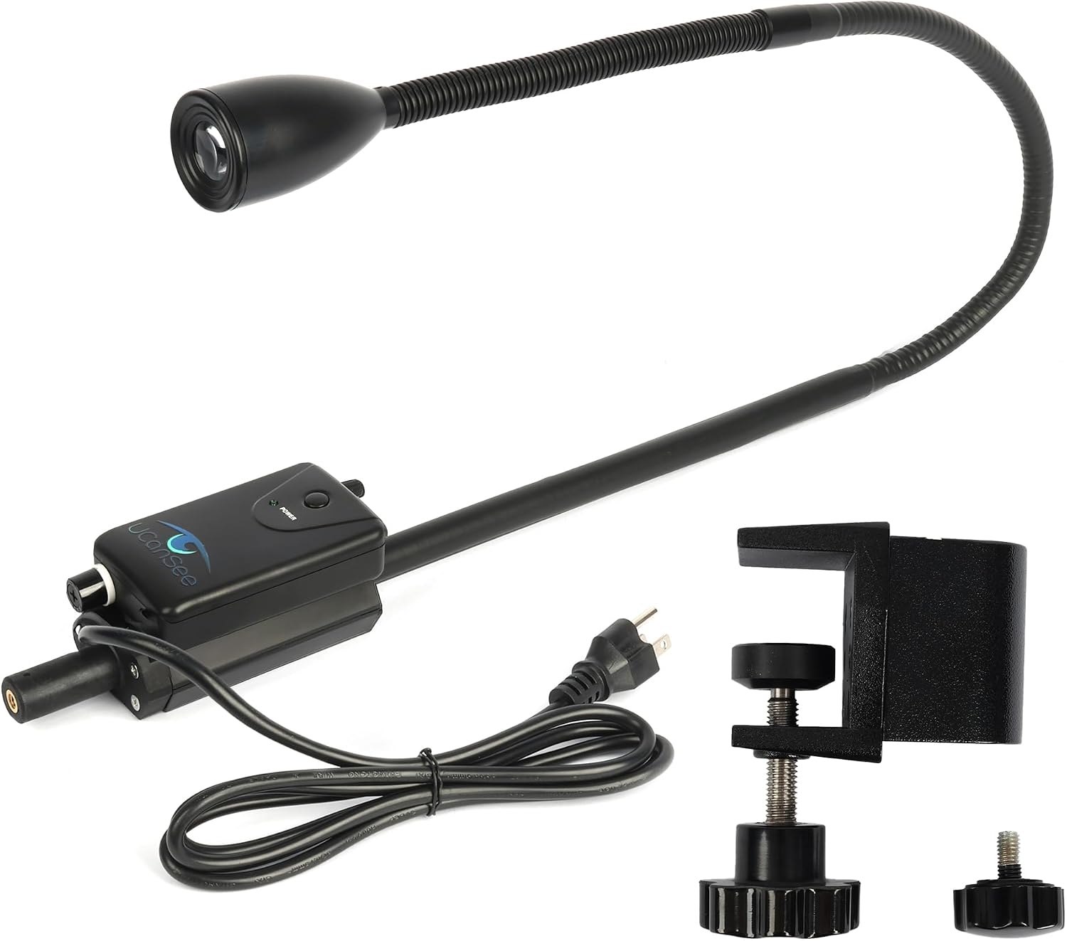 LED Examination Light with Adjustable Brightness, Flexible Arm & Desk Clamp – High-CRI LED Task Lighting for Professional & Workbench Use