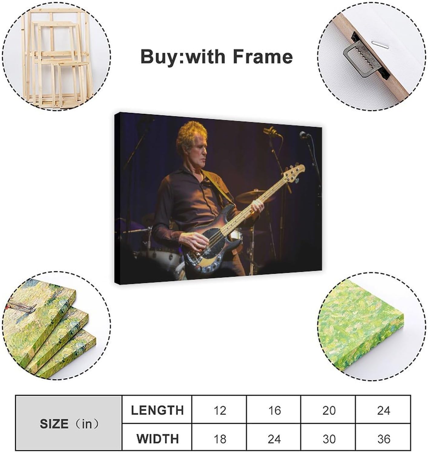 TONITOTA John_Illsley Rock Scene Classic Canvas Poster | Retro Historical Black And White Photos | Wall Art | Kitchen | Bathroom Decor | Frame 24x36inch