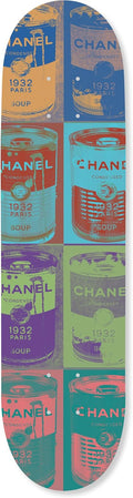 Trendy Pop Acrylic Wall Art Die-Cut Easy-to-Hang, 1 Panel 8' x 32', Glam Soup Pop Art Skateboard