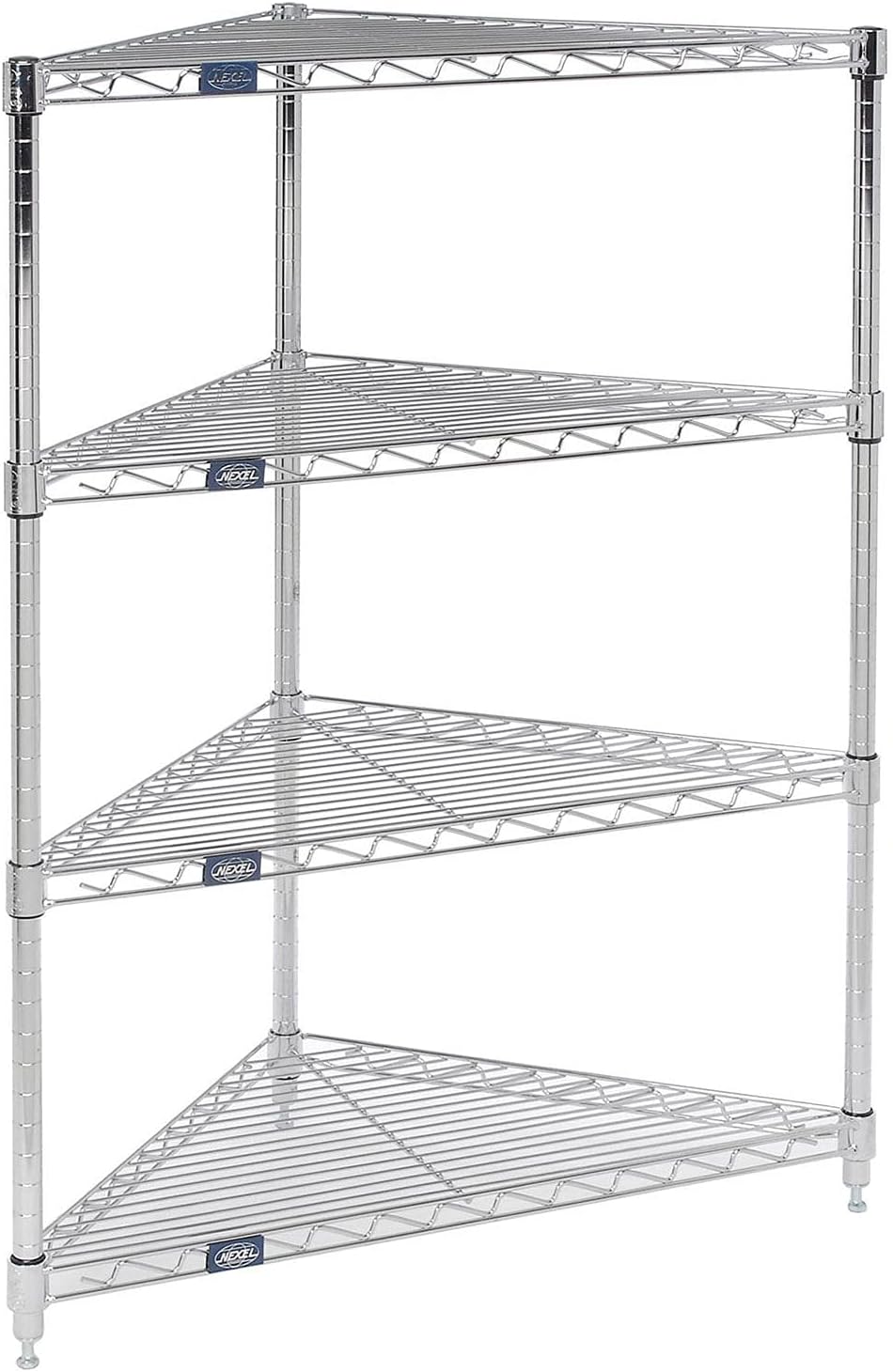 Global Industrial 4-Shelf Industrial Corner Shelf Unit 24'W x 18'D x 54'H