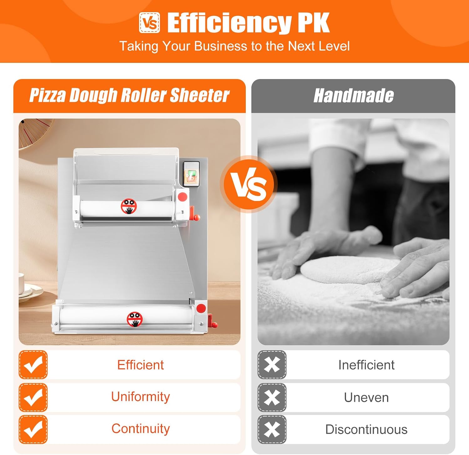 Electric Pizza Dough Roller Sheeter Machine, Automatic Commercial Pizza Press Making Machine 370W 110V Stainless Steel Pasta Maker Machine For Bakeries Pizzerias, Restaurants Kitchens (3-15in)