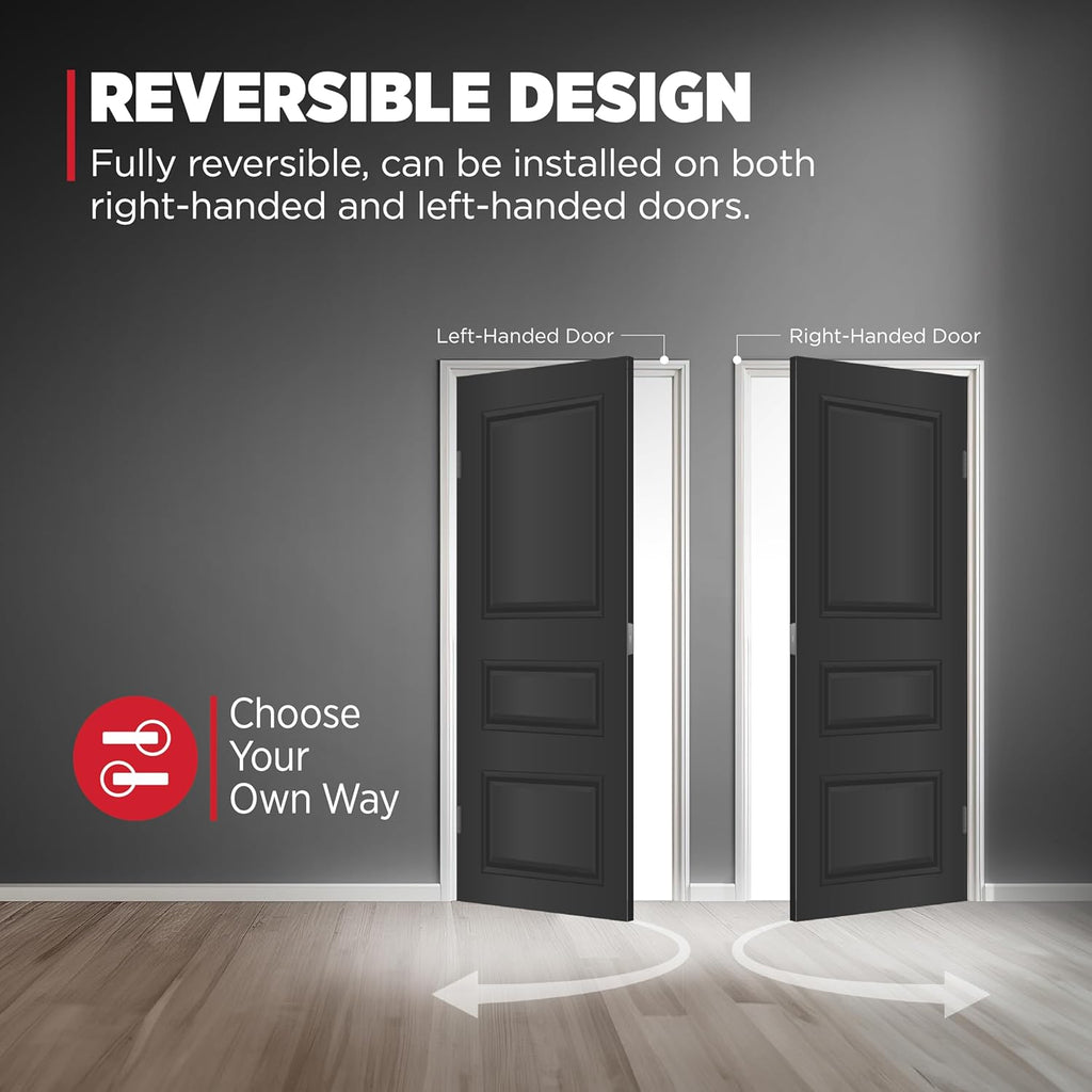 Kwikset San Clemente Front Door Lock Handle and Deadbolt Set, Entry Handleset Exterior with Interior Reversible Lever, Venetian Bronze, Pick Resistant SmartKey Rekey Deadbolt Security