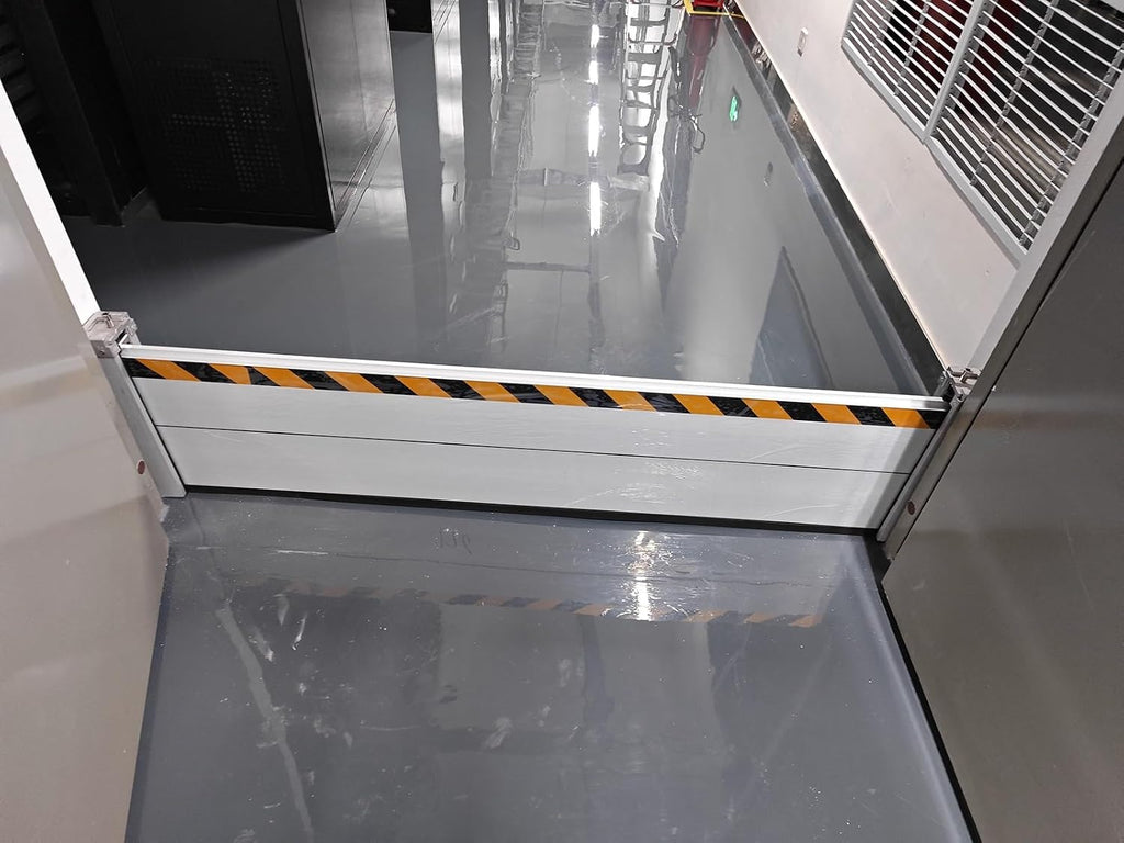 1.3ft High Garage Door Flood Barrier Threshold Kit, Detachable Aluminum Shield Door Water Stopper Barrier for Basement/ Front Door/ Gates/ Sliding Door, 2ft-13.5ft Long ( Color : H 1.3ft/0.4m , Size :