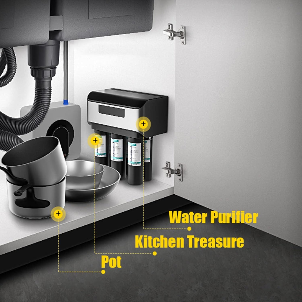 JATIBOSH Kitchen Sink 304 Stainless Steel Sink Household Black Single Bowl Sink Workstation with Square Faucet + Drain Basket (Size : 50x40cm)