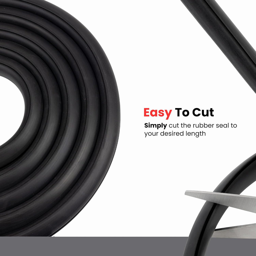Window Rubber Seal 13/64' X 3/32' Locking Gasket for Windshield and Windows Cars, Boats and Heavy Equipment (33 Feet)
