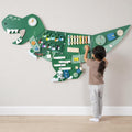 Dinosaur Activity Wall Busy Board - Wooden Sensory Wall Panel for Kids & Toddler Wall Activity - Interactive Montessori Wall Activity Board for Boys & Girls - Perfect for Playroom Daycare Waiting Room