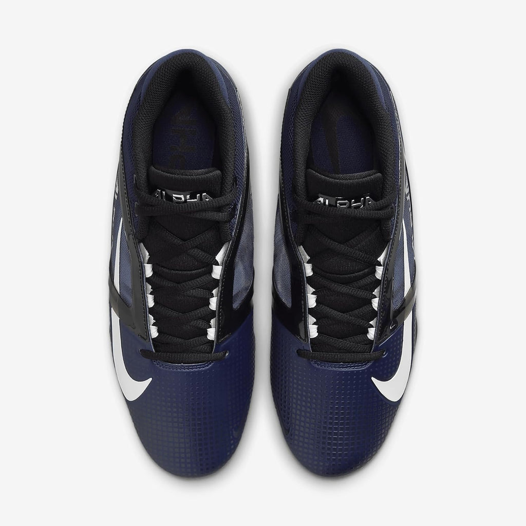 Nike Alpha Menace 4 Pro Football Cleats (FD7037-401, Midnight Navy/Metallic Silver) Size 11