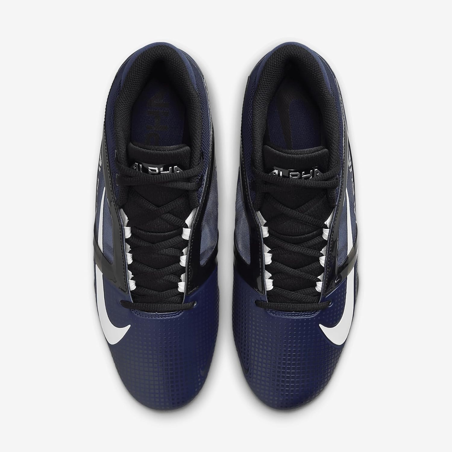 Nike Alpha Menace 4 Pro Football Cleats (FD7037-401, Midnight Navy/Metallic Silver) Size 11