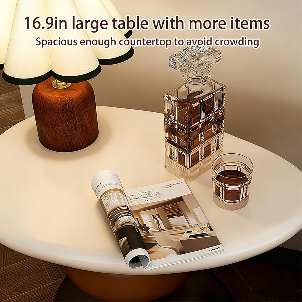 Small Side Table,Sofa Side Table, Bedside Cabinet, Decorative Bedside Cabinet, Modern Coffee Table, Suitable for Bedroom, Living Room, Balcony
