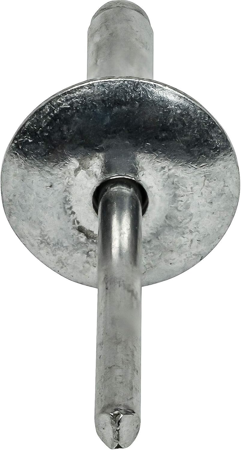 Large Flange Pop Rivets 3/16' x 1/2' Aluminum Dome Head (6-8) Blind Quantity 250 HQ
