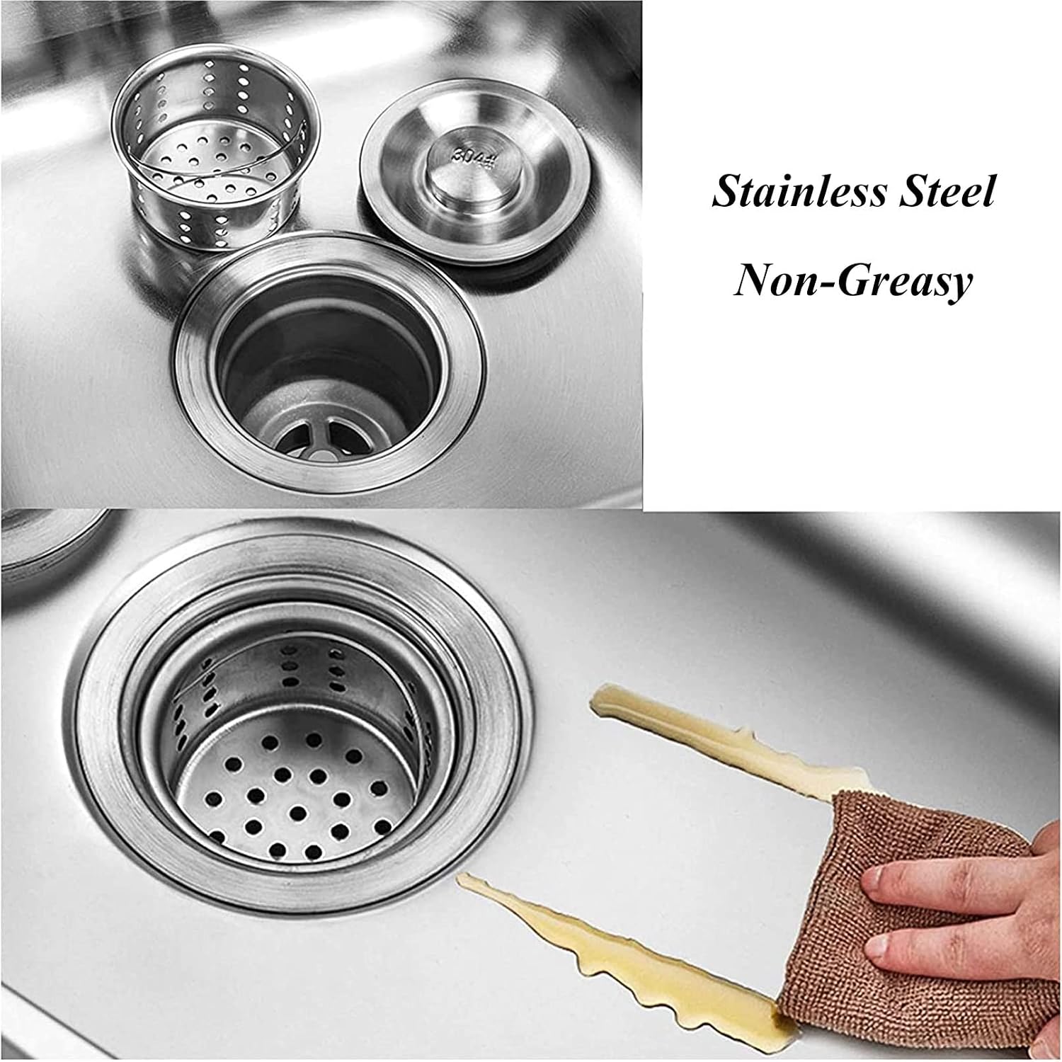 Single Bowl Sink Laundry Tub Culinary Sink Stainless Steel Commercial Utility Basin with Faucet for Outdoor Indoor, Garage, Restaurant, Kitchen, Laundry or Utility Room