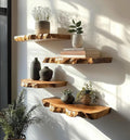Modern Sale Live Edge Shelf Floating Shelf Teak Wood Live Edge Shelves Hanging Shelf Floating Shelf Book Shelf Wall Décor (15' W X 6' D X 1.5' (Inches))