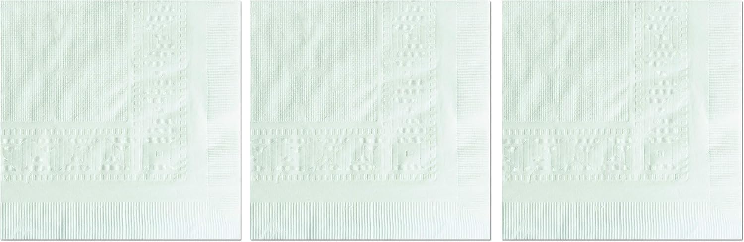 Hoffmaster 210130 Cellutex Tablecover, Tissue/Poly Lined, 54 in x 108', White (Case of 25 Tablecloths) (White, 3 Units)