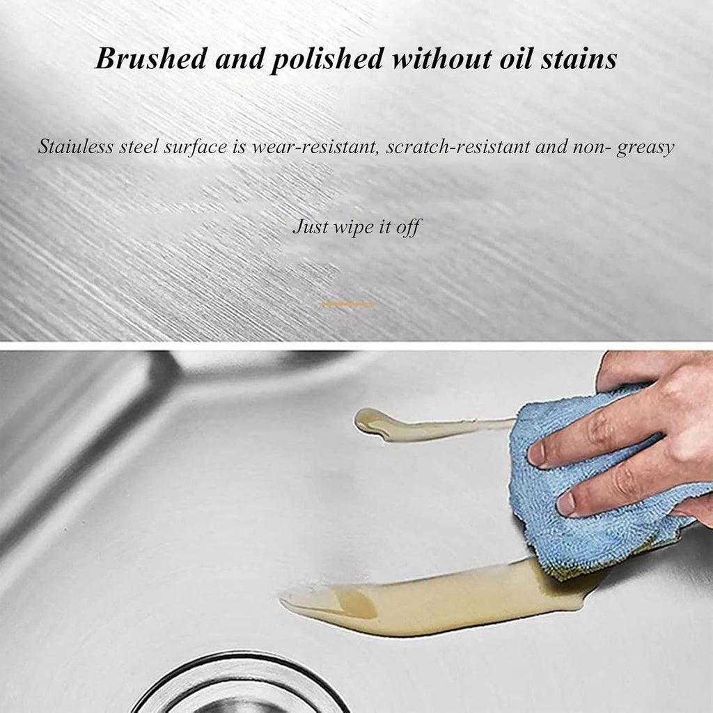 Commercial Restaurant Sink Stainless Steel Utility Sink Free-Standing Kitchen Sink Set Single Bowl Sink for Garage, Restaurant, Bar, Laundry Room, Indoor Outdoor
