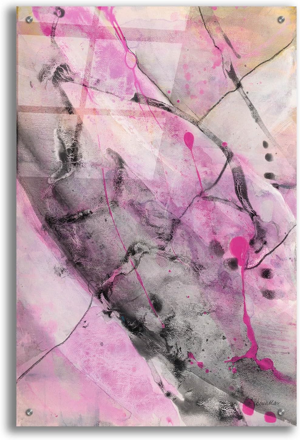 Epic Art 'Cracks In The Earth 1' by Albena Hristova Acrylic Glass Wall Art, 24' x 36'