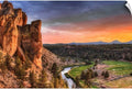 CANVAS ON DEMAND Sunset at Smith Rock State Park in Wall Decal, Oregon Artwork