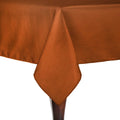 Ultimate Textile Reversible Shantung Satin Square Tablecloth 72in - Faux Dupioni & Satin Sides, Machine Washable, Stain Resistant Table Cloth - Burnt Orange, 5 Pack